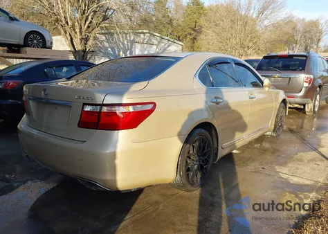 2007 Lexus Ls 460 из США, поврежденный, VIN JTHBL46F875001847
